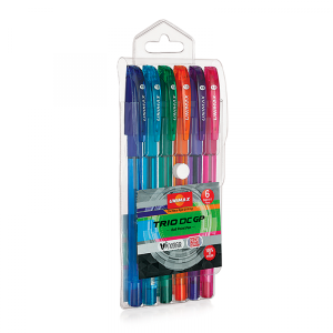 Bolígrafo unimax x6 colores surtidos