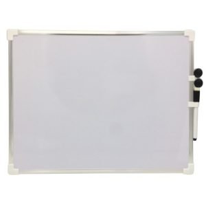 Pizarra magnetica blanca doble p/marcador
