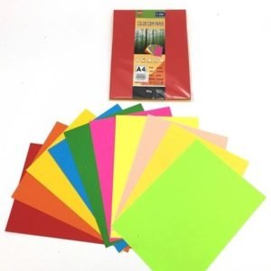 Hojas a4 x100 5 colores fluo