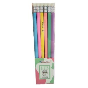 Lapiz con goma de borrar x12