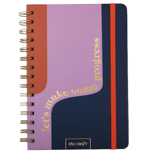 Cuaderno tapa dura 60h diseño "let´s make some progress" ibi craft