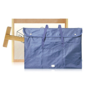 Tabla de dibujo 1/4 con funda y regla T atigrada y dibujos