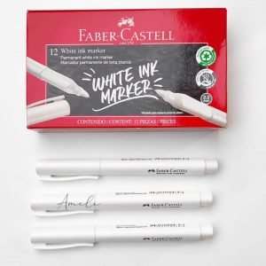 Marcador permanente blanco faber