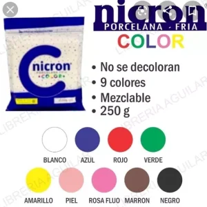 Porcelana 250g de color nicron