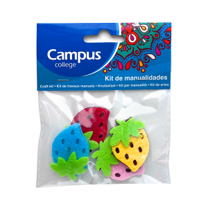 Confetti frutillitas de fieltro x4