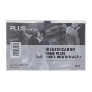 Identificador con pinza posición horizontal 8,8 X 5,4 cm Caja x 50