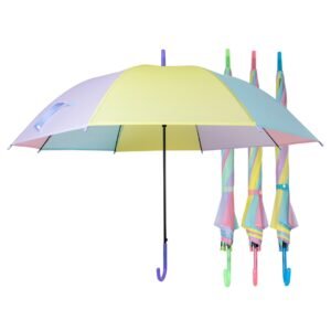Paragua largo colores pasteles