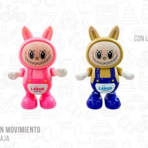 Muñeco con movimiento, luz y sonido 25cm labub