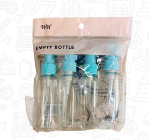 Kit de viaje en estuche x4 recipientes