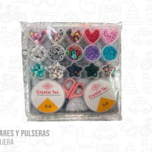 Kit para armar collares y pulseras con hilo y tijera modelo 3