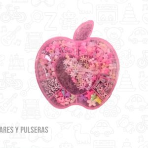 Kit para armar collares y pulseras con hilo modelo manzana