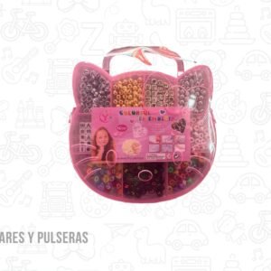 Kit para armar collares y pulseras con hilo modelo kitty face