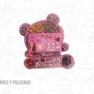 Kit para armar collares y pulseras con hilo modelo oso