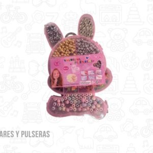 Kit para armar collares y pulseras con hilo modelo conejo