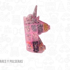 Kit para armar collares y pulseras con hilo modelo unicornio