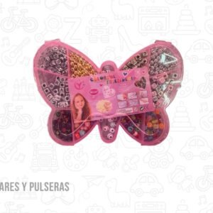 Kit para armar collares y pulseras con hilo modelo mariposa