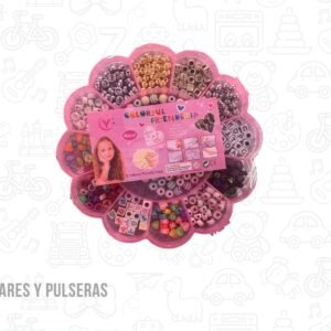 Kit para armar collares y pulseras con hilo modelo flor