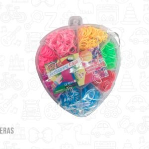 Kit para armar pulseras de goma modelo frutilla