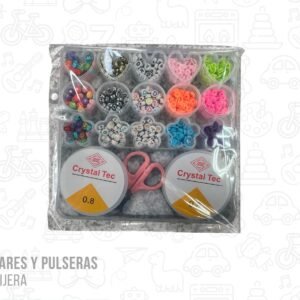 Kit para armar collares y pulseras con hilo y tijera modelo 4