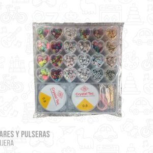 Kit para armar collares y pulseras con hilo y tijera modelo 5