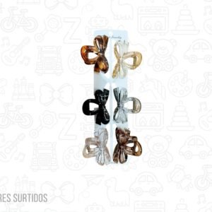 Pinza para pelo 8cm colores surtidos moños