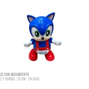 Muñeco con movimiento, luz y sonido 25cm erizo