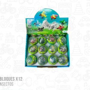 Exhibidor bloques x12 figuras de insectos