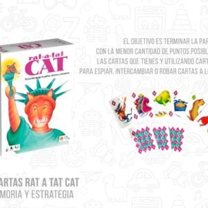 Juego de cartas rat a tat cat para memoria y estrategia