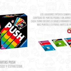 Juego de cartas Push de riesgo y estrategia