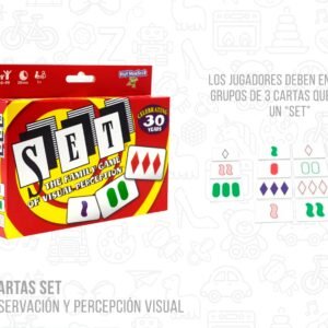 Juego de cartas Set de observación y percepción visual