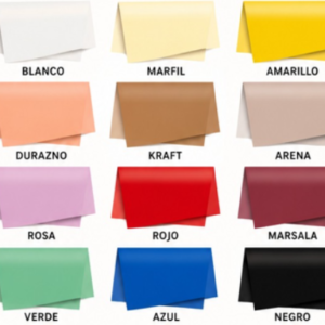 Papel de seda 50x70 cm 100 unidades