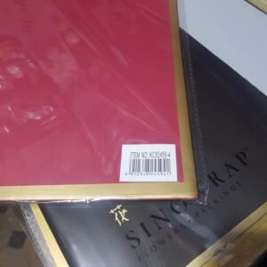 Papel coreano con borde dorado 57x57cm x20 unidades