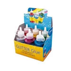 Adhesivo con glitter Campus caja x6 colores 60ml