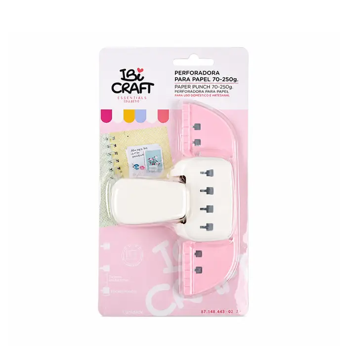 Mini perforadora 4 orificios para encuadernación IBI Craft