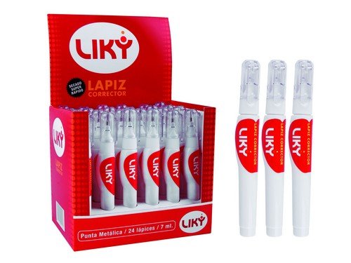 Corrector líquido Liky exhibidor x24
