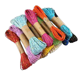 Hilo Colores con Dorado 10m