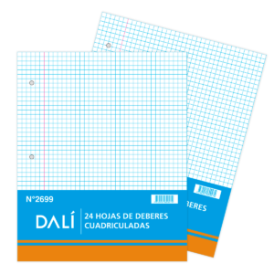 Hojas de deberes cuadriculada 24h x5 Dali