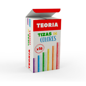 Tizas de Colores Surtidos Caja x10 Teoria