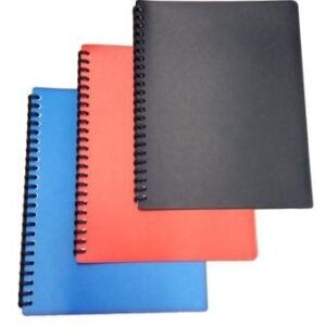 Carpeta c/Espiral de 20 Fundas A4 - Azul/negro
