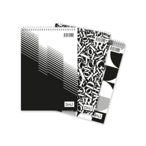 Block A5 con Espiral Blanco y Negro x3 Dali