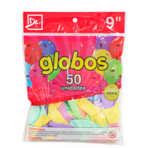Globo 9" Colores Pastel x50 Dali