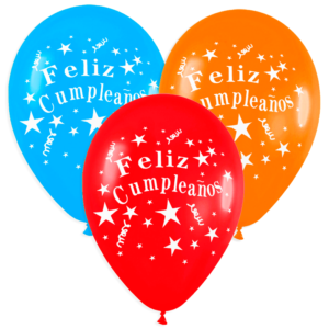 Globo 12" Feliz Cumpleaños x25 Dali