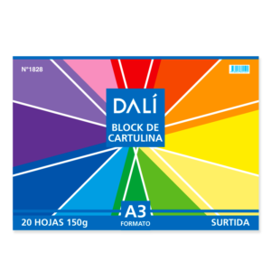 Block A3 Cartulina de Colores x3 Dali