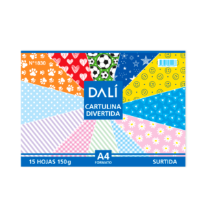 Block A4 Cartulina Divertida x5 Dali