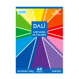Cartulina Colores Fuertes A4 x20 Dali