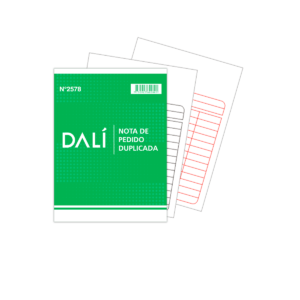 Nota de Pedido Duplicada x10 Dali