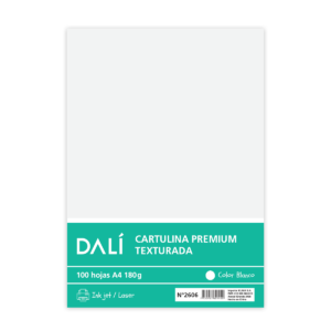 Cartulina Texturada Blanca A4 x100 Dali