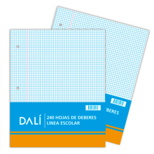 Hojas de Deberes Milimetradas x240 Hojas Dali