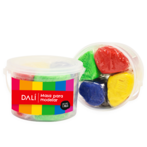 Masa de Modelar 1kg 4 Colores Clasicos Dali