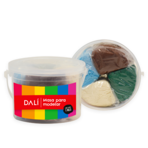 Masa de Modelar 1kg 4 Colores Granja Dali